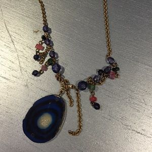 Agate stone necklace