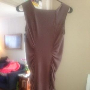 Slinky tan tight fitting dress!