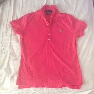 NWOT Ralph Lauren Sport Polo-Hot Pink size L