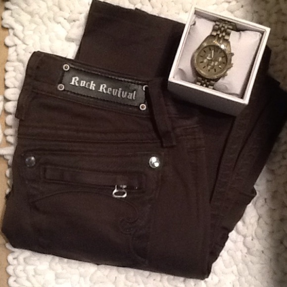 ROCK REVIVAL JEANS AND WATCH! - Picture 1 of 4