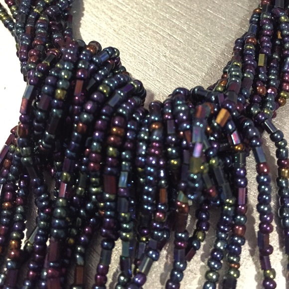 Seed bead tassel necklace - Picture 3 of 3
