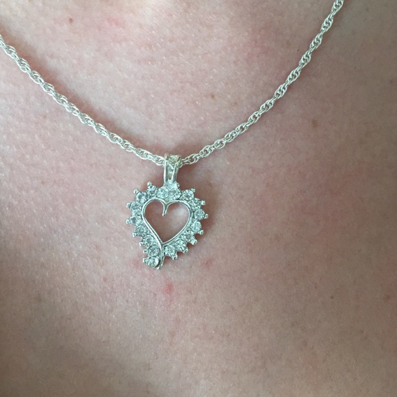 Real silver necklace.