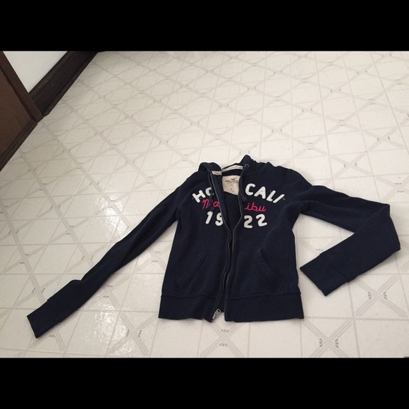 navy zip up sweatshirt