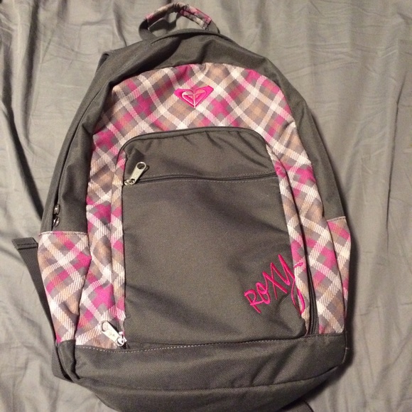 Roxy Handbags - Plaid Pink Roxy Backpack