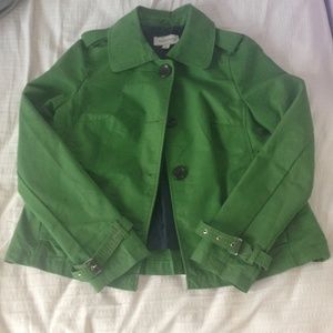 Merona Pea Coat-Kelly Green- Size S
