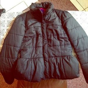 Forever 21 black puffer down coat
