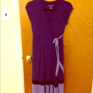 Purple maternity dress