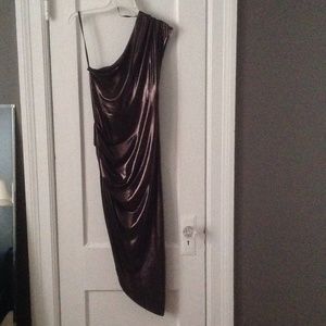 Bebe one shoulder dress