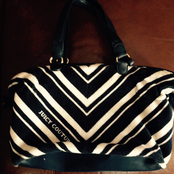 Juicy couture .. Navy and white chevron