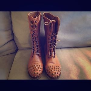 SOLD:::Studded brown boots