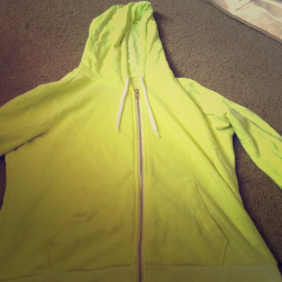 Bright yellow sweater