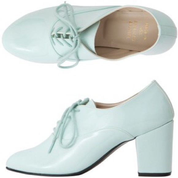 American Apparel Teal Bobby Heels