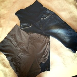 Maternity shorts and capris
