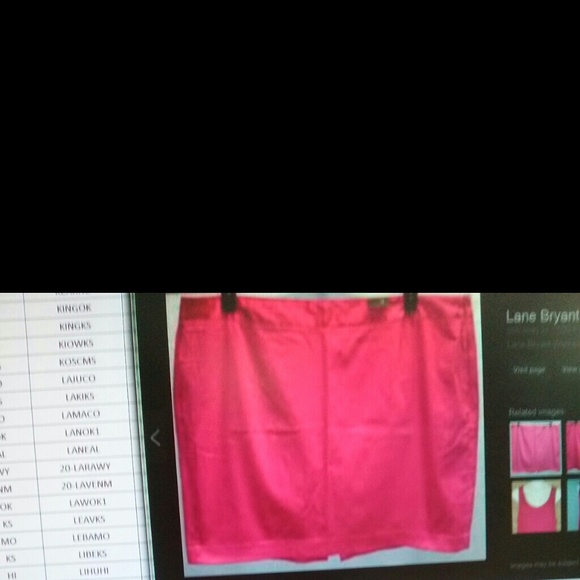 Lane Bryant fuchsia pointe skirt