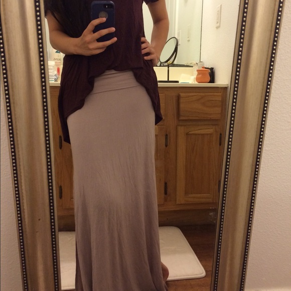 Mauve Maxi Skirt