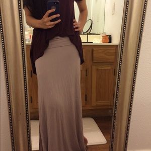 Mauve Maxi Skirt