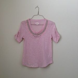 Anthropologie Light Pink Top