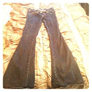Hollister Jeans, flared bottom.