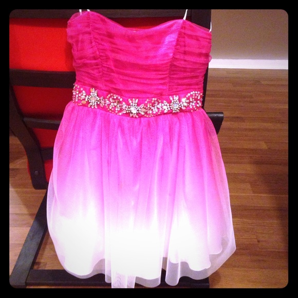 Hot pink dress