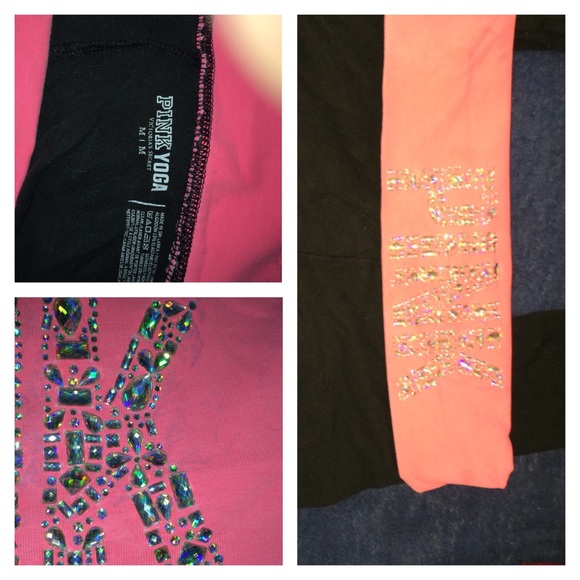 Pink yoga pants
