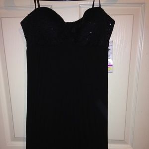 Black sequin dress