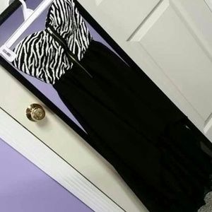 Zebra Hi-Lo Dress