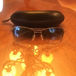 Sunglasses with silver trim