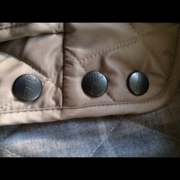 ✨Host Pick✨Burberry Beige Quilt Coat w/ Fur Collar - Picture 4 of 5