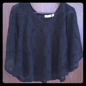 Black lace top