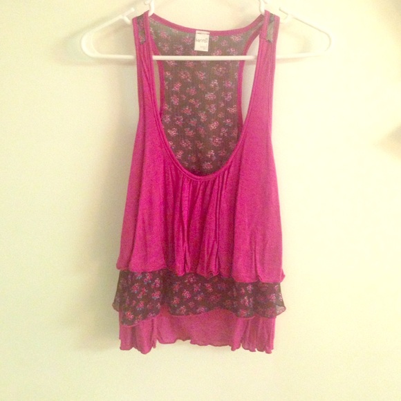 Pink Ruffle Top
