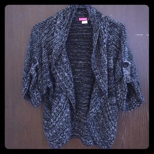 Slouchy black and white/grey toned sweater