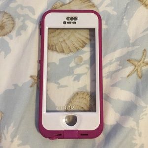 Nüüd iPhone 5/5s case pink and clear