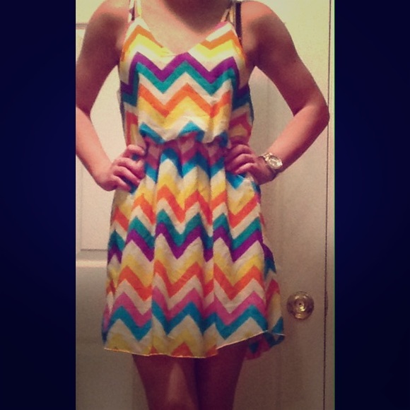 Chevron dress size small/medium