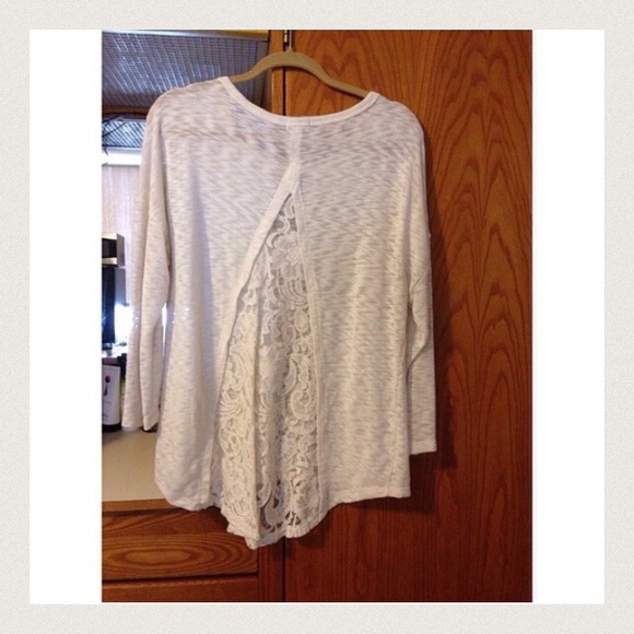 Open back lace top