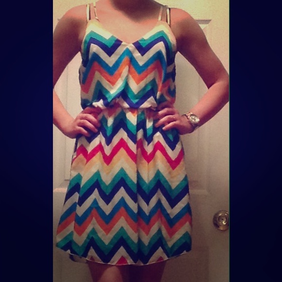 Cute Chevron Dress size small/medium