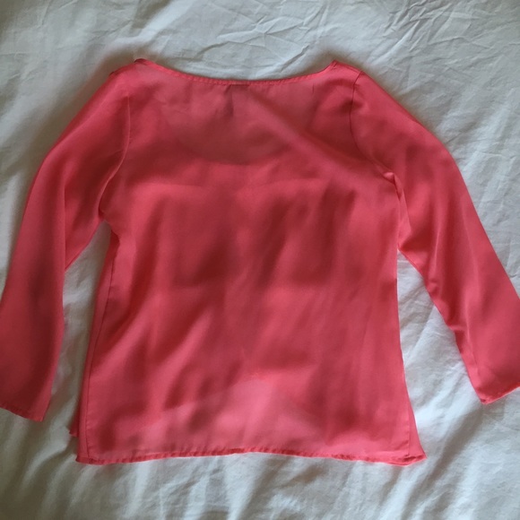 Pink Chiffon Top - Picture 2 of 4