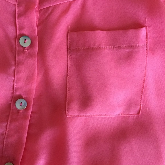 Pink Chiffon Top - Picture 3 of 4