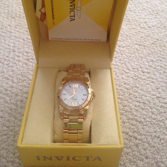 Invicta 18k gold overlay Angel watch