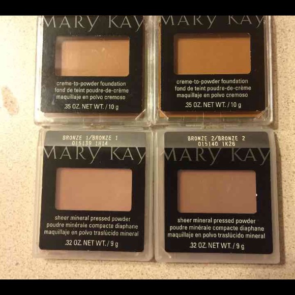 Mary Kay sheer and creme to powder.
