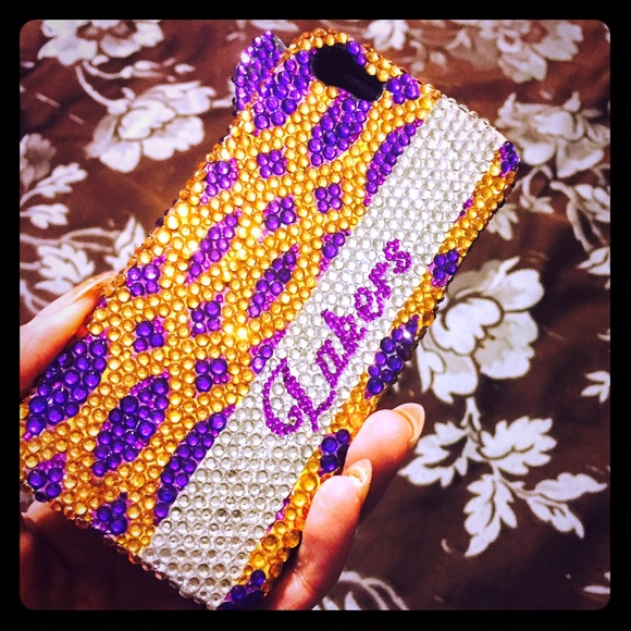 🌟Iphone 5/5s Laker Case with Swarovski crystals🌟