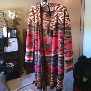 Long Aztec sweater