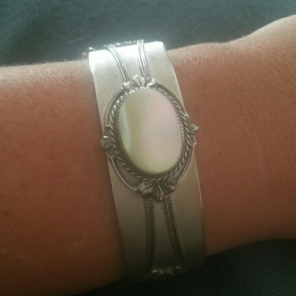 Whiting and Davis mother of pearl bracelet