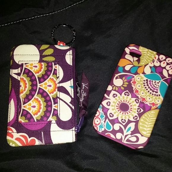 Vera Bradley iphone 4 case & ID/coin pouch bundle - Picture 1 of 4