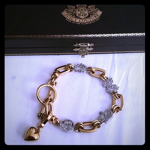 Juicy Couture Rhinestones bracelet w/ extra charm