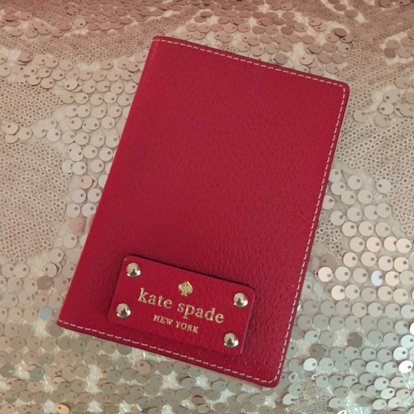 Kate Spade red passport holder