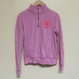 Size small VS pink half zip!