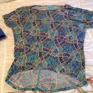 Pattern oversized shirt