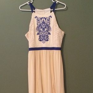 Vintage, long, sleeveless dress