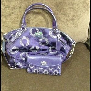Coach purse and wallet