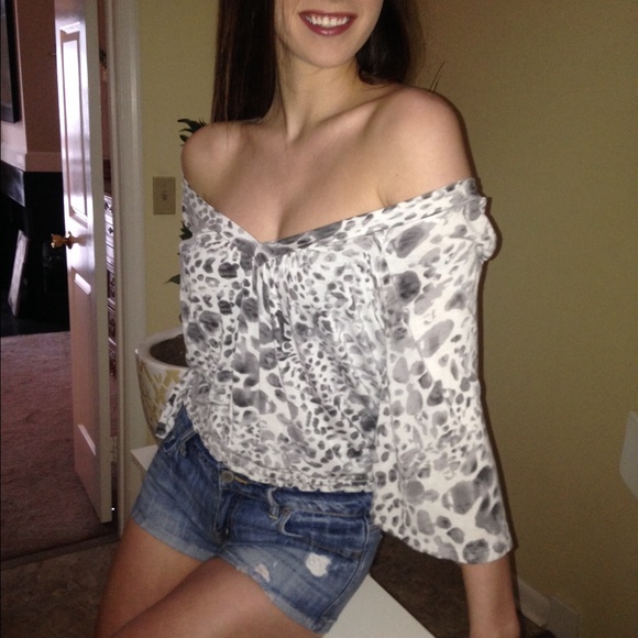 Zebra Print Top Black & White